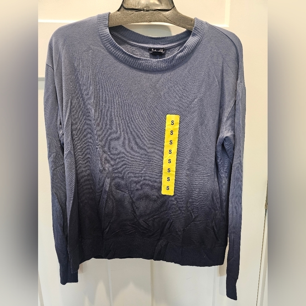 NWT! Splendid Dip Dye Sweater BLUE OMBRE size Small